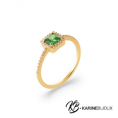 Bague Giulia plaqué or et...