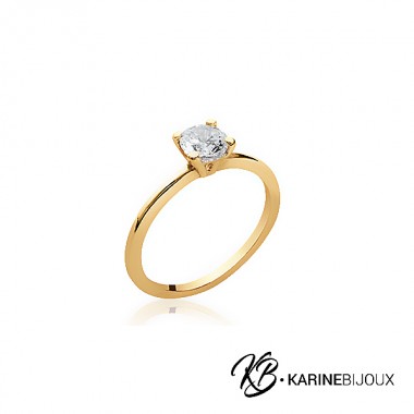 Bague Solitaire Hope Plaqué...