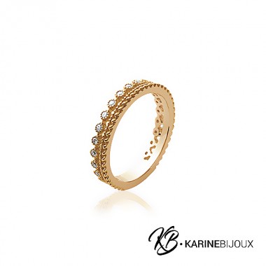 Bague double anneau Lola...