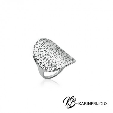 Bague Atlanta motif aztèque...