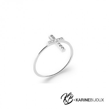 Bague croix et oxydes Aspen...