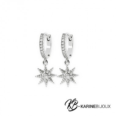 Créoles pendantes étoiles...