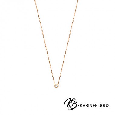 Collier solitaire Alina...