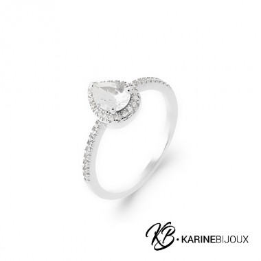 Bague Argent éclatante Rhéa.