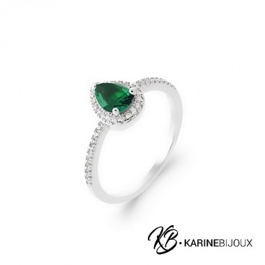 Bague argent solitaire...