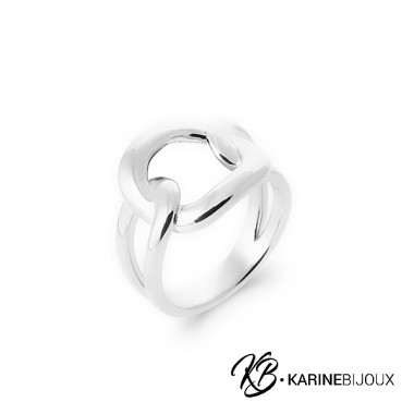 Bague moderne argent Maïna.