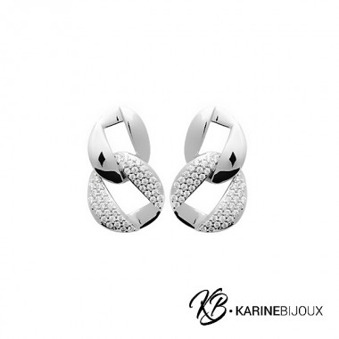 Boucles pendantes argent...