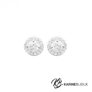 Puces d'oreilles zirconium...