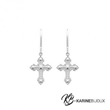 Boucles d'oreilles croix...