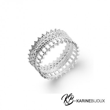 Bague Large Couronne Miami...