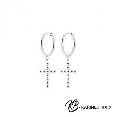 Boucles pampilles croix...