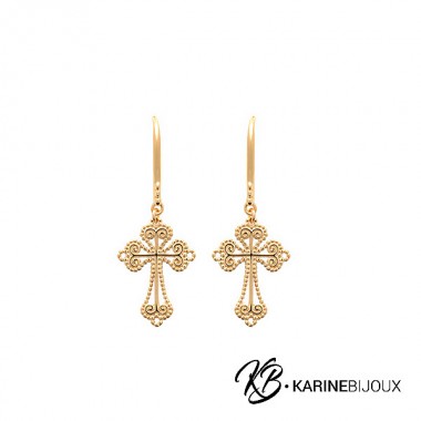 Boucles d'oreilles croix...