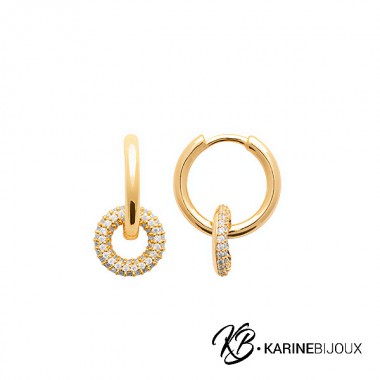 Boucles doubles anneaux...