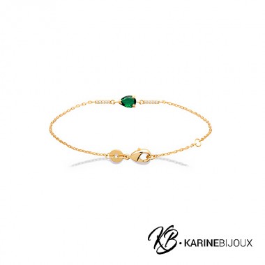 Bracelet pierre verte...