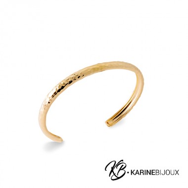 Jonc ouvert martelé femme...