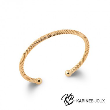 Bracelet esclave torsadé...