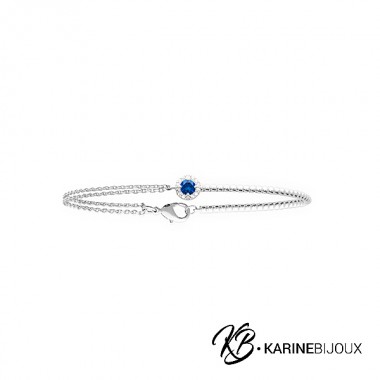 Bracelet fin argent pierre...
