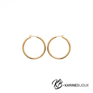 Créoles Harmony plaqué or...