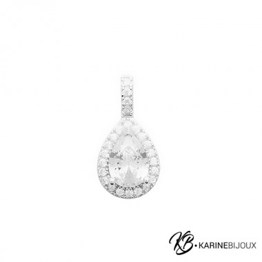 Pendentif zirconium forme...