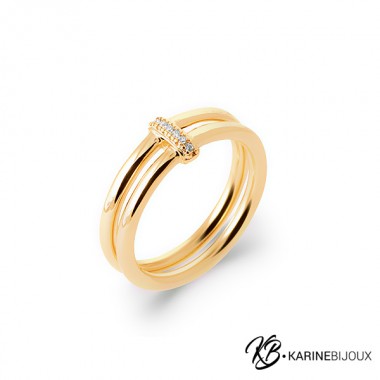 anneaux toi et moi plaqué...