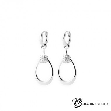 Boucles ovales pampilles...