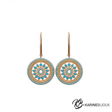 Boucles pendantes soleil...