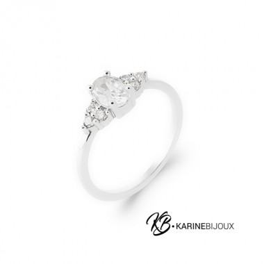 Bague élégante zirconium...