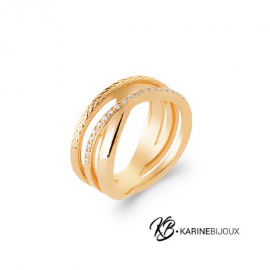 Bague Anneaux croisés...