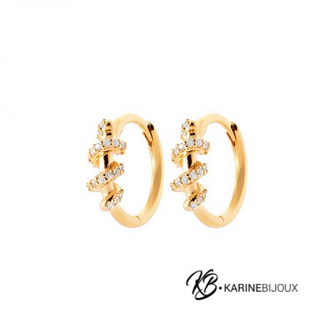 Anneaux plaqué or et...