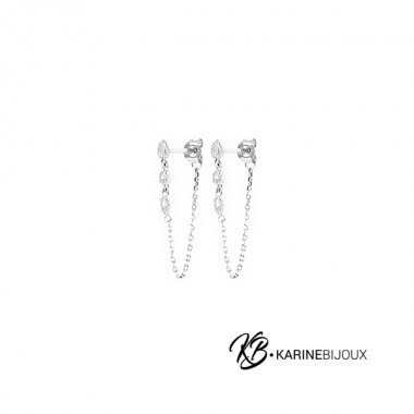 Boucles argent chaînettes...