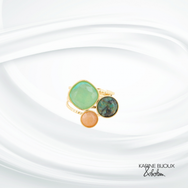 Bague pierres naturelles et...