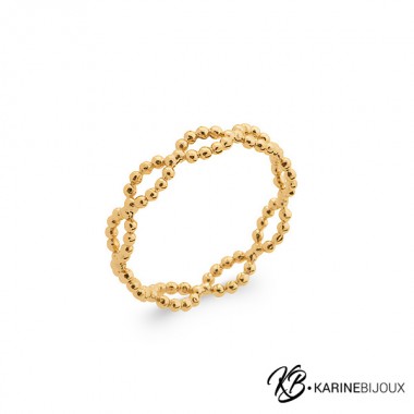 Anneau fin petites boules...