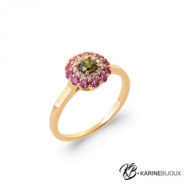 Bague "Fleur de Prisme"...
