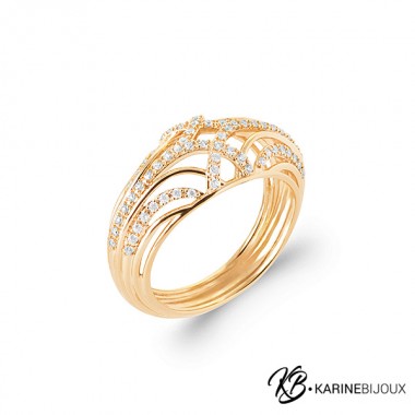 Bague Graphique entrelacés...