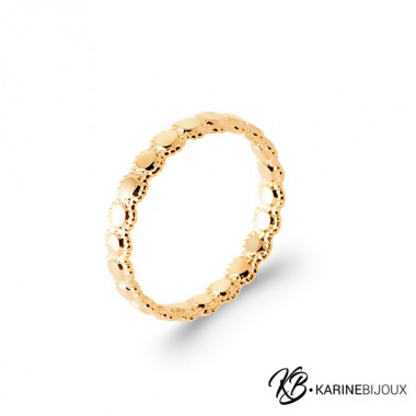 Bague "Mina" Anneau perlé...