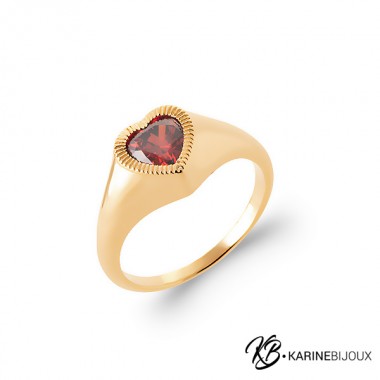 Bague "Passion" Chevalière...