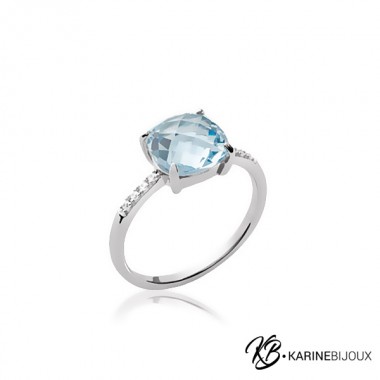 Bague Argent Rhodié Cristal...