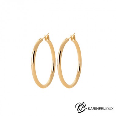 Créoles Plaqué Or 18 Carats...