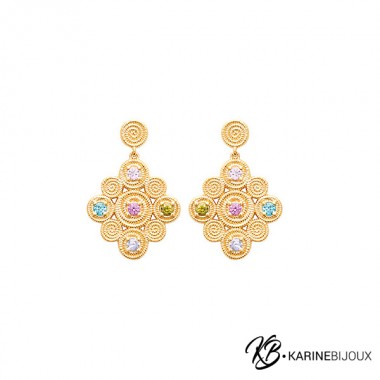 Pendants d'Oreilles Plaqué...