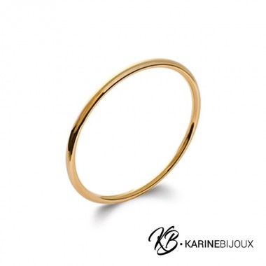 Jonc Epais Plaqué Or Léane.