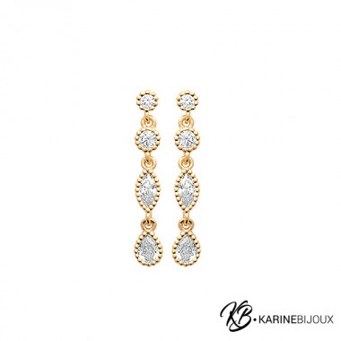 Boucles d'Oreilles Plaqué...