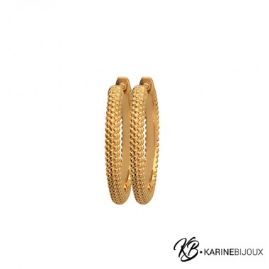 Créoles Plaqué Or 18 Carats...