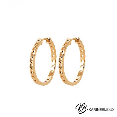 Créoles Plaqué Or 18 Carats...