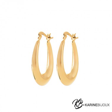 Créoles Plaqué Or 18 Carats...