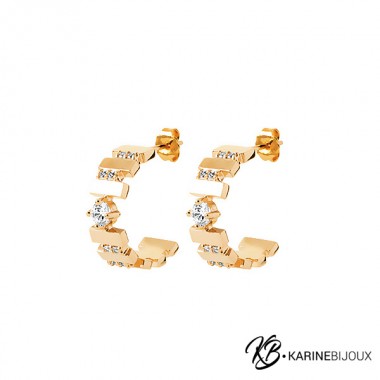 Boucles d'Oreilles Plaqué...