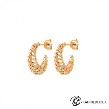 Créoles Plaqué Or 18 Carats...