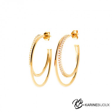 Créoles Plaqué Or 18 Carats...