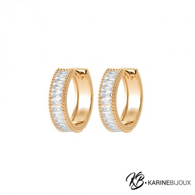 Créoles moyennes Plaqué Or...