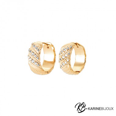 Créoles Plaqué Or 18 Carats...