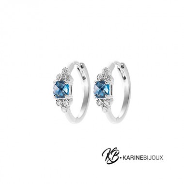 Créoles "Océane" – Argent...